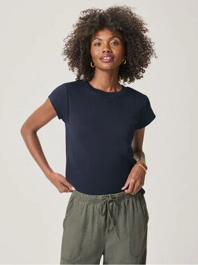 Splendid Navy Tee